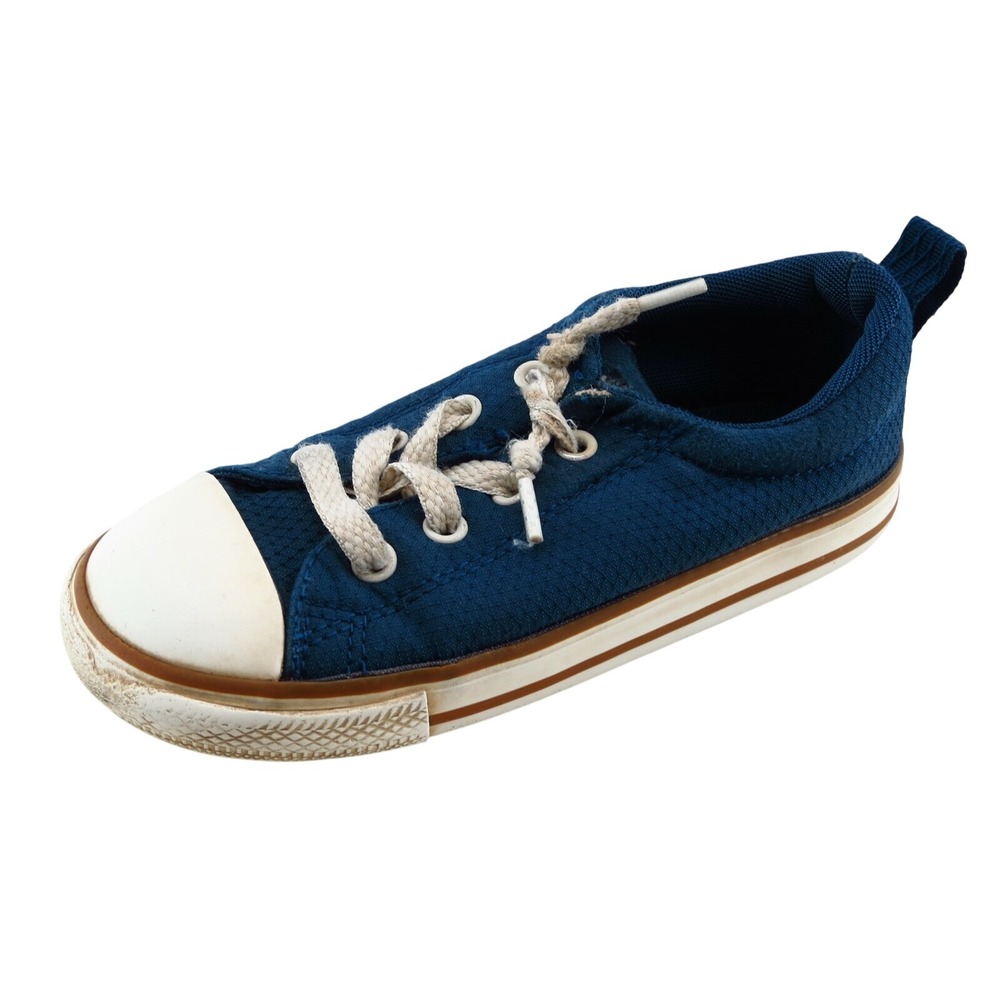 Converse All Star Toddler Boys Low Top Size 10 Blue‎ Fabric Sneaker Casual